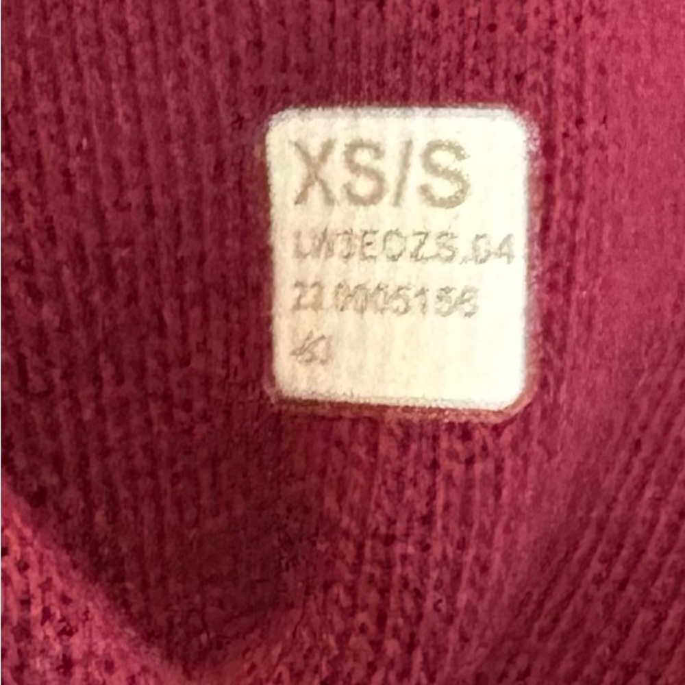 Lululemon Overized cropped scuba full zip XS/S pomegranate - Picture 3 of 10